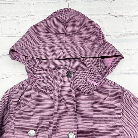 Appaman 2T Lightweight Nylon Windbreaker Jacket Lined Pink Black Houndstooth - Picture 2 of 11